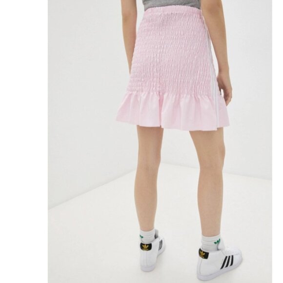 Brand New Adidas Smocked Pink Mini Skirt - Picture 3 of 16